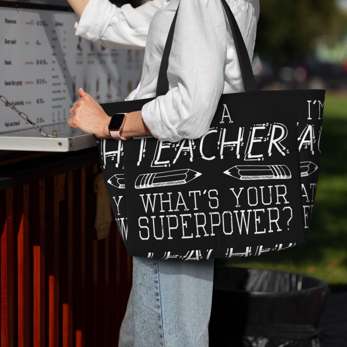 Yoga Fitness Teacher - Sac fourre-tout de plage « I'm