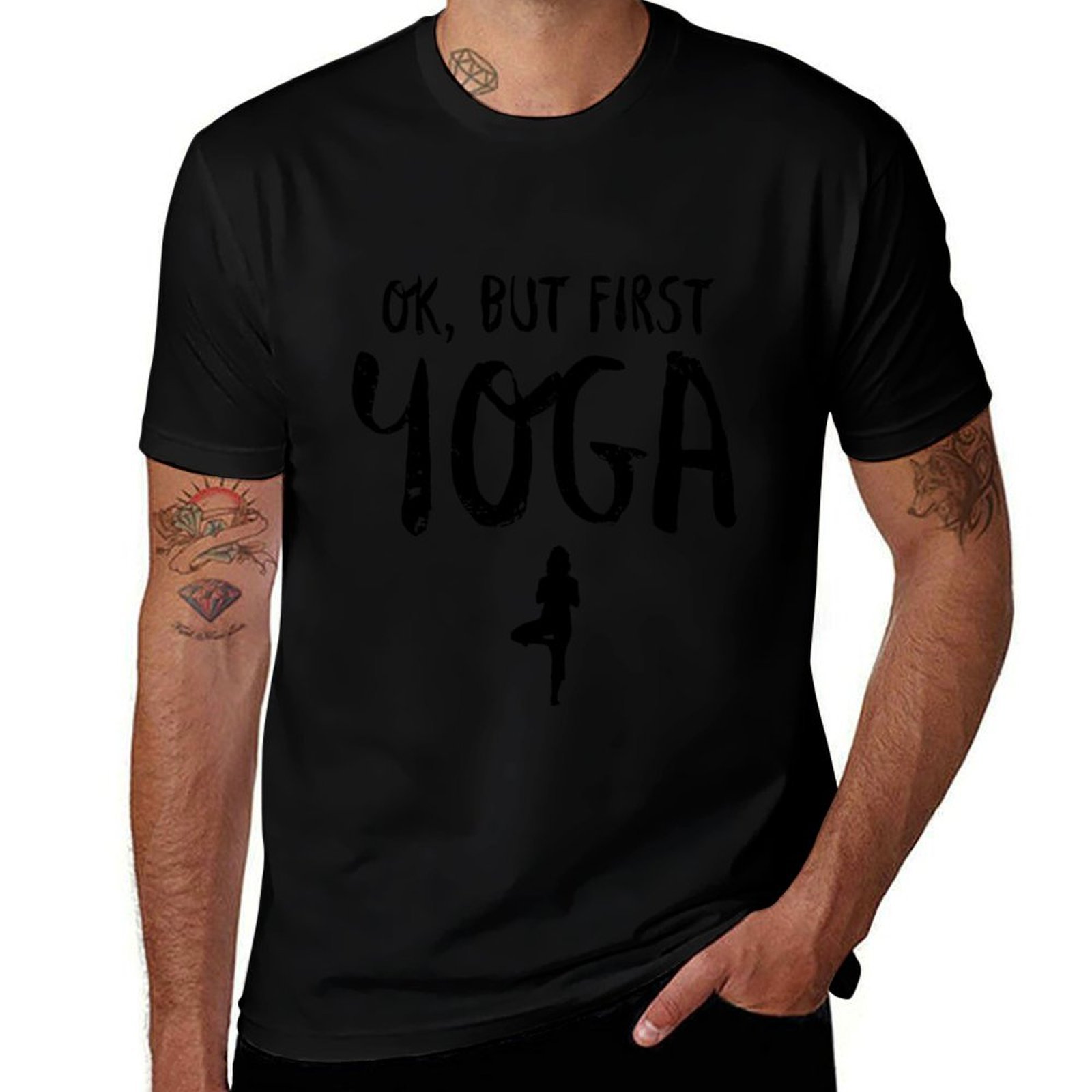 Yoga Fitness First - T-shirt drôle pour les amateurs de
