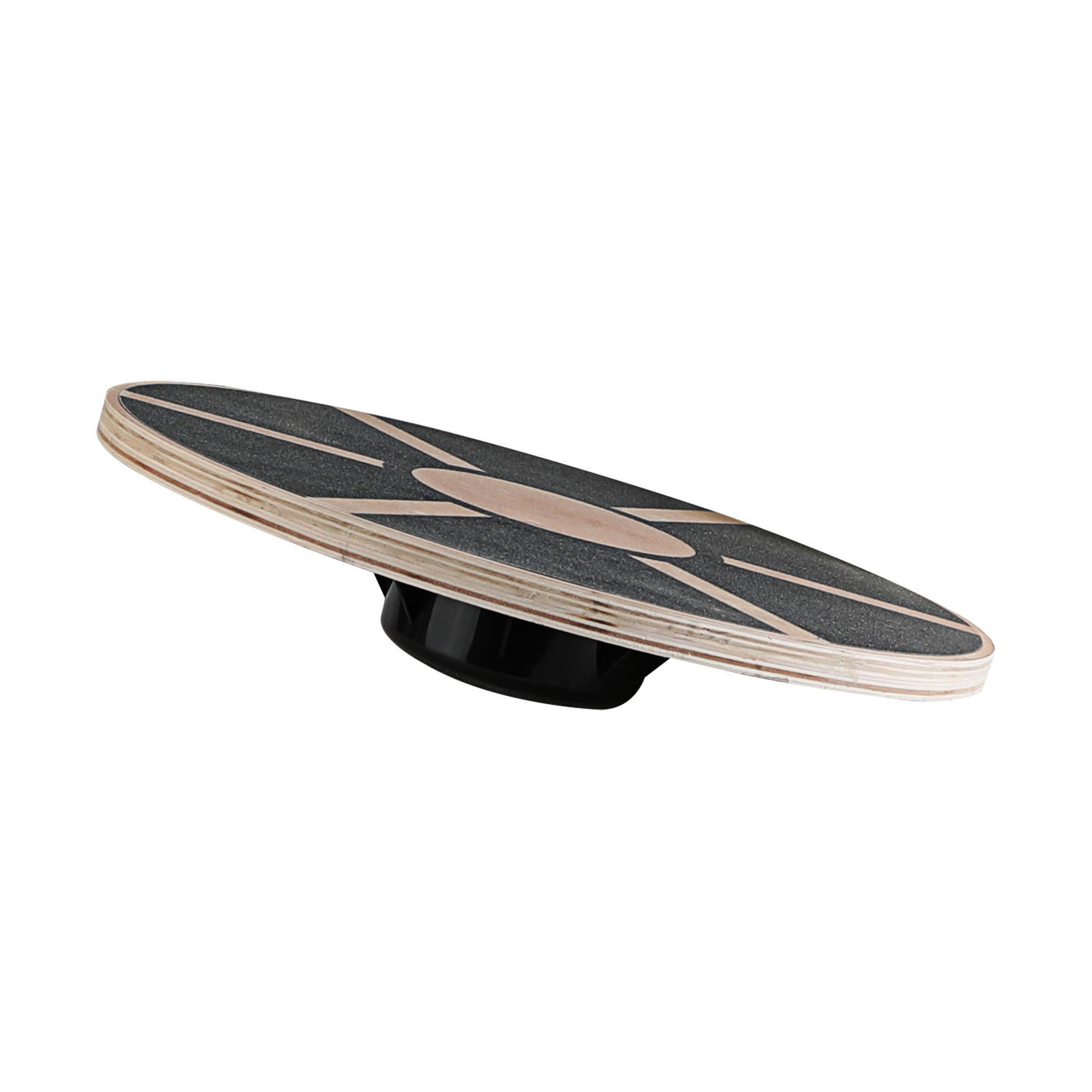 Yoga Fitness Board - Planche d'équilibre ronde en bois antidérapante