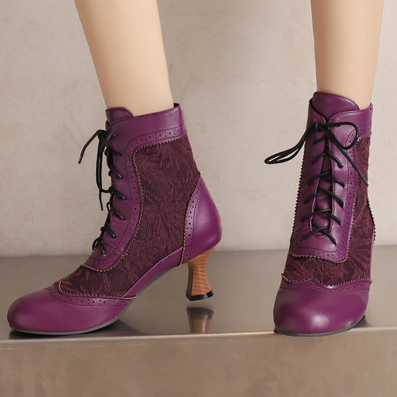 Bottes courtes vintage à lacet - Waist Trainer Women avis et prix