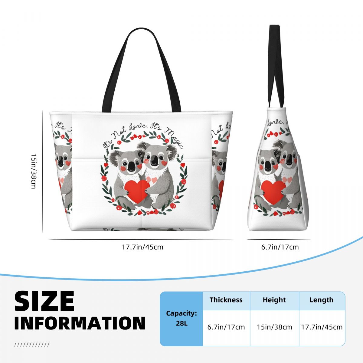 Sac de plage Koala Bear « Love - Yoga Fitness Merch avis et prix