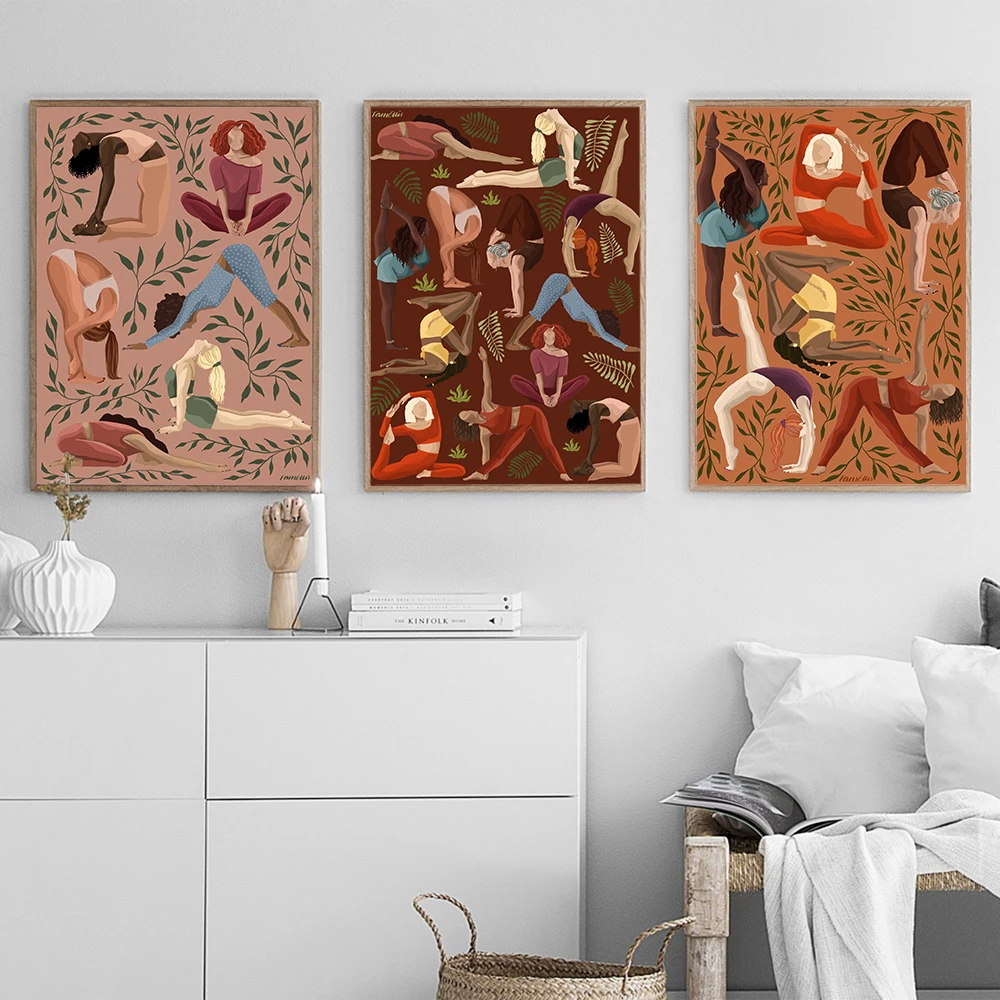 Affiche de mouvements de Yoga  - Yoga Fitness Images avis et prix