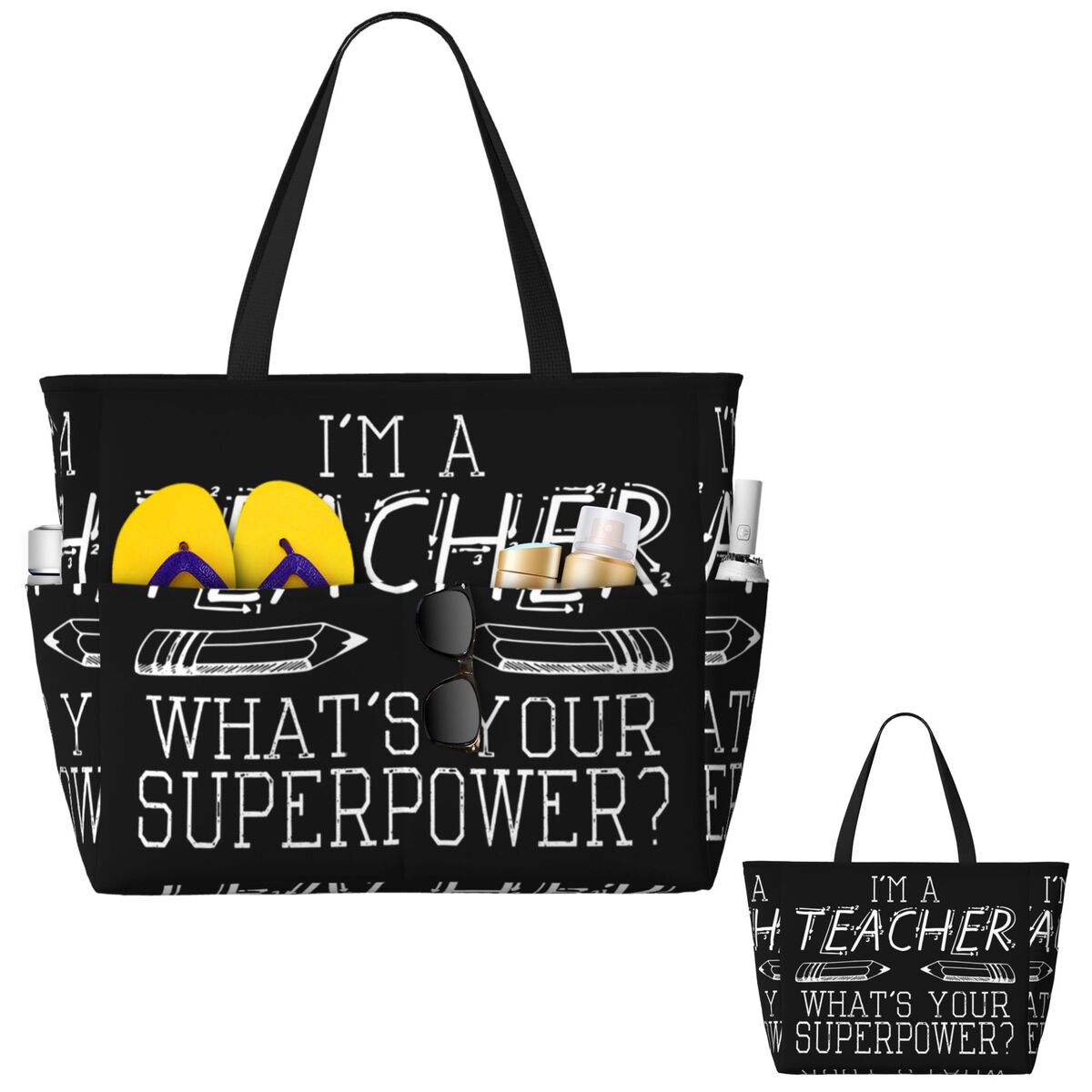 Sac fourre-tout de plage « I'm - Yoga Fitness Teacher avis et prix