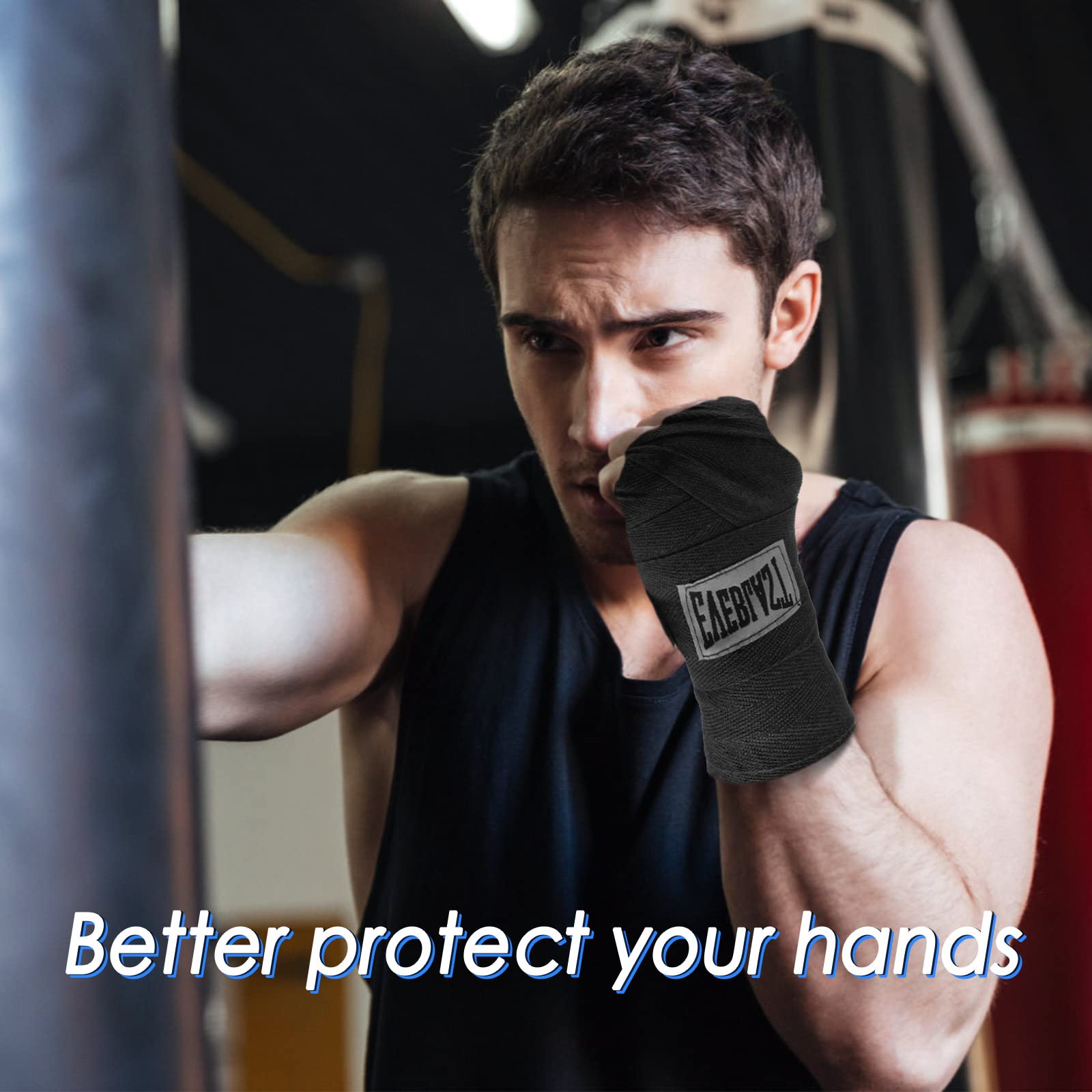 Bandages de boxe en coton, ban - Wrist Wraps Fitness avis et prix