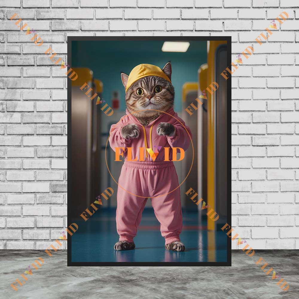 Affiche murale avec chat drôle - Yoga Fitness Images avis et prix