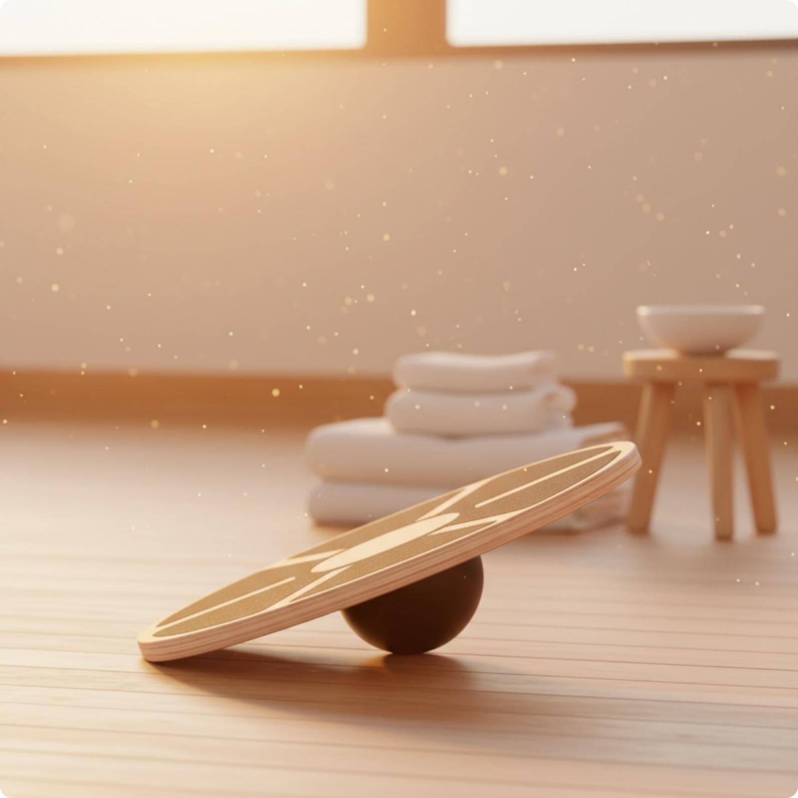 Planche d'équilibre en bois po - Yoga Fitness Board avis et prix