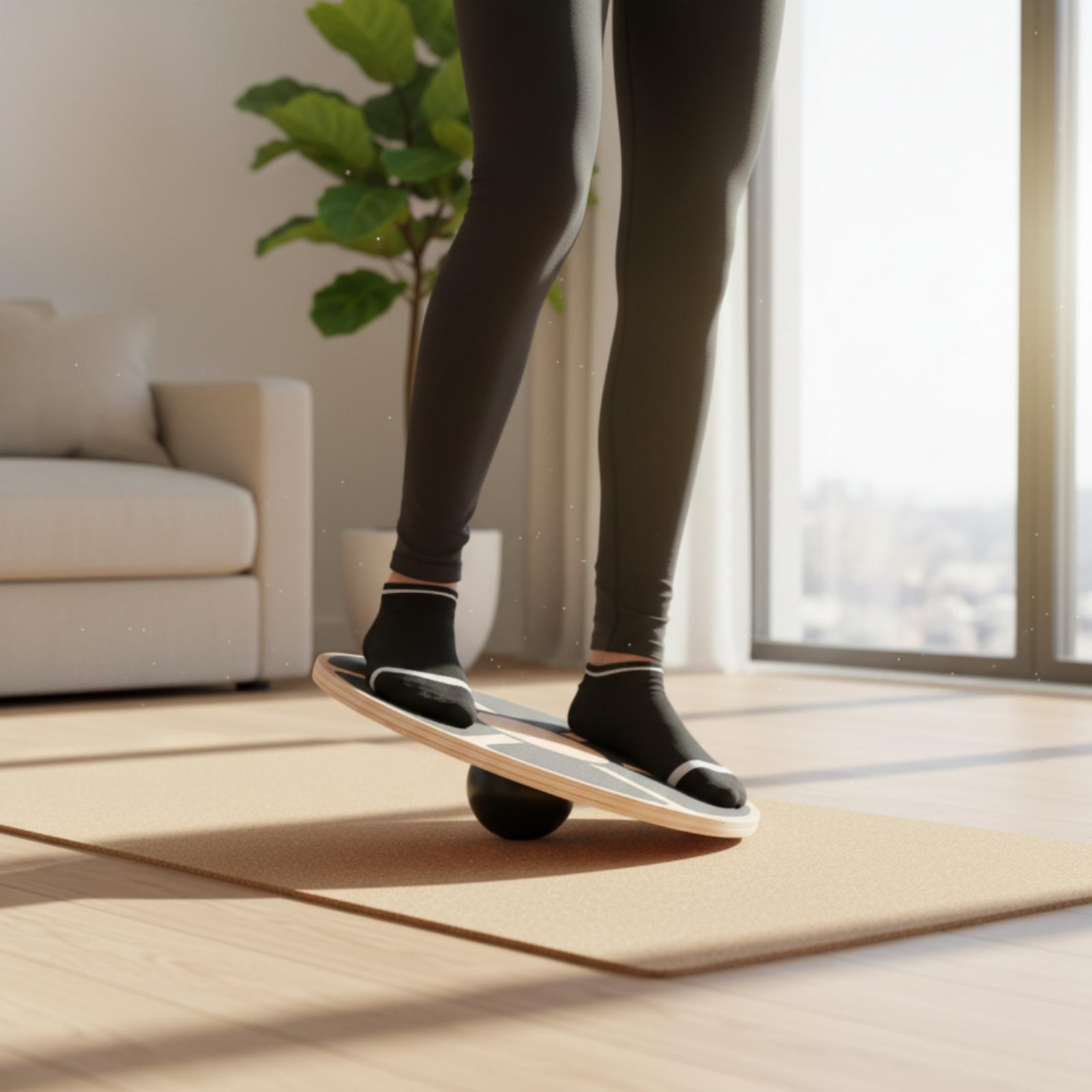 Planche d'équilibre en bois po - Yoga Fitness Board avis et prix