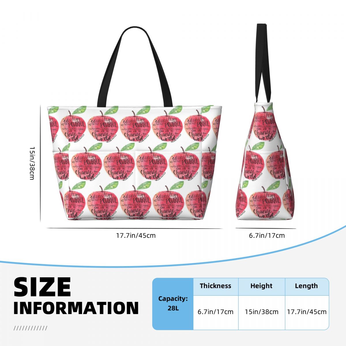 Sac fourre-tout de plage avec  - Yoga Fitness Teacher avis et prix