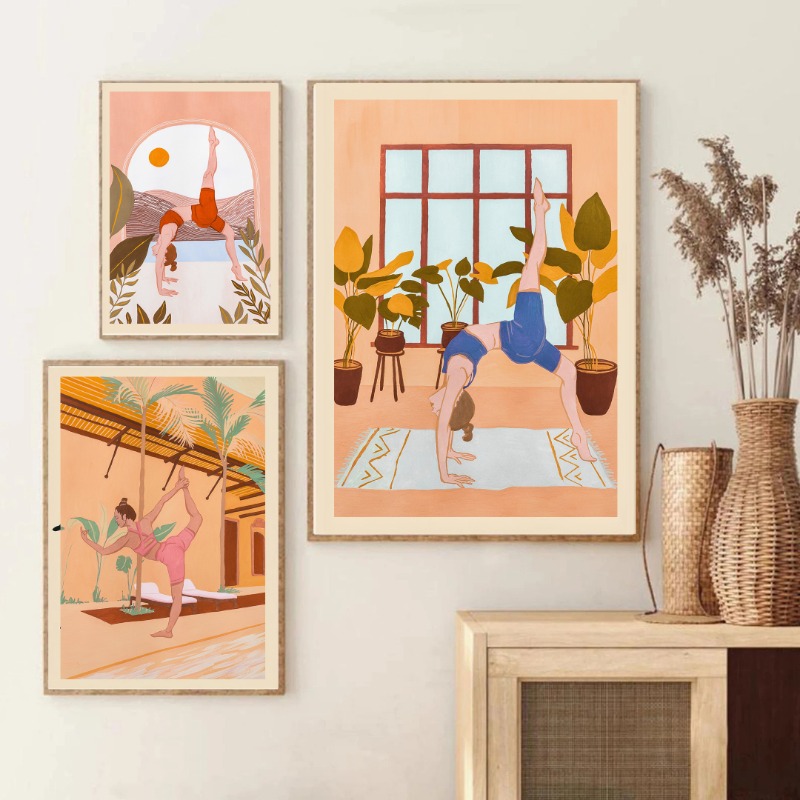 Affiche et impressions abstrai - Yoga Fitness Images avis et prix