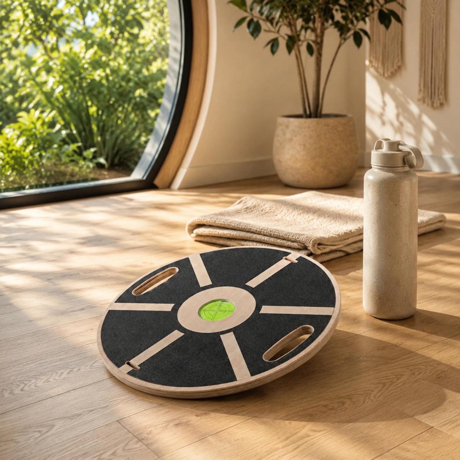 Planche d'équilibre en bois po - Yoga Fitness Board avis et prix